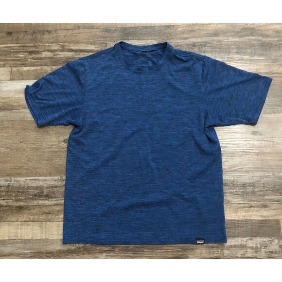 Patagonia Capilene Mens Small Blue Short Sleeve Tee T Shirt - Picture 1 of 4